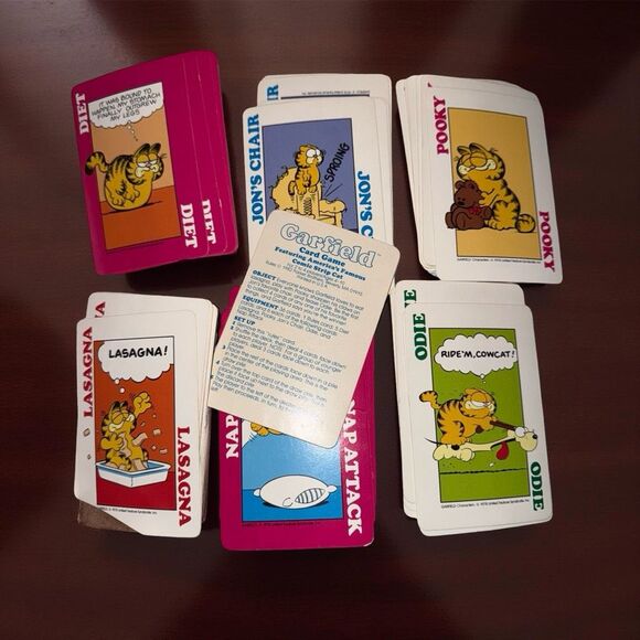 Vintage Parker Brothers Garfield Kids Card Game Complete - Picture 3 of 11